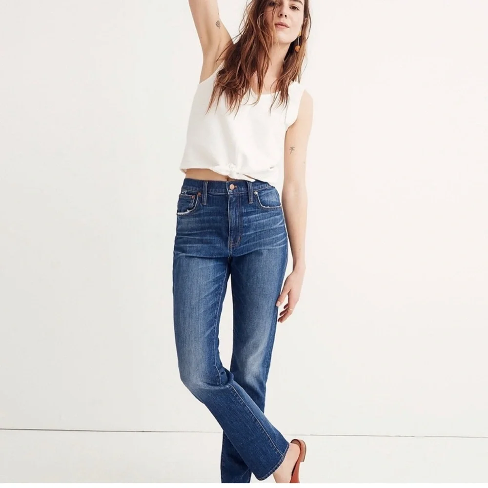 NWT Madewell The Highrise Slim Boy Jean - Picture 1 of 7